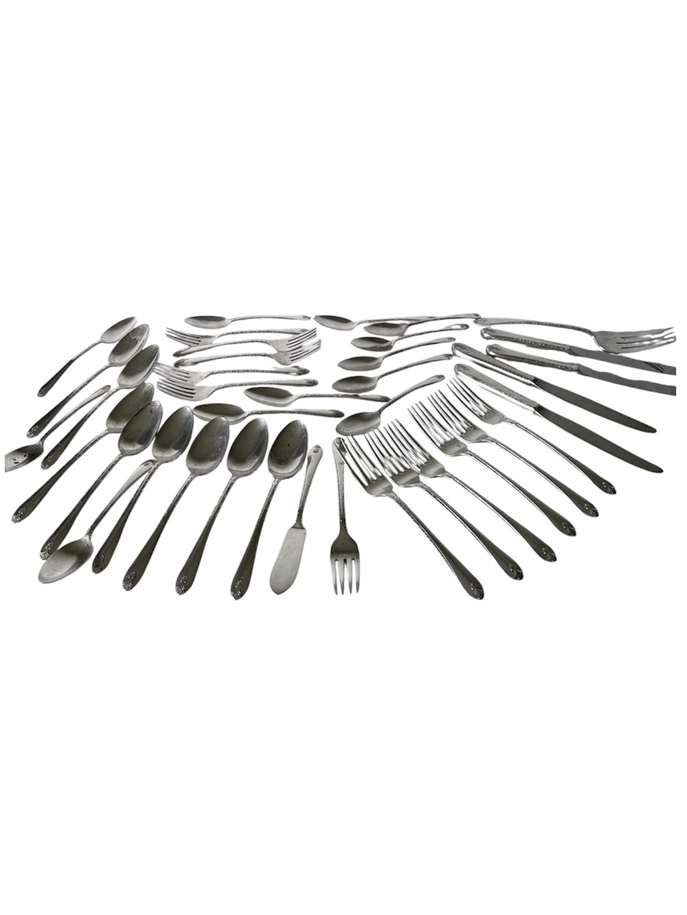 Vintage WM Rogers “Exquisite” IS Silverware 38 Pcs Flatware Set Replace Addition